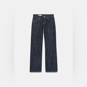 ZARA TRF WIDE LEG LOW RISE DENIM JEANS SIZE 29